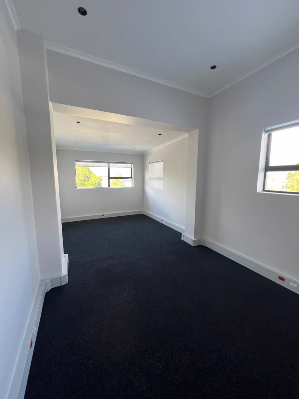 Open 13 Private Road office space with two connected work areas